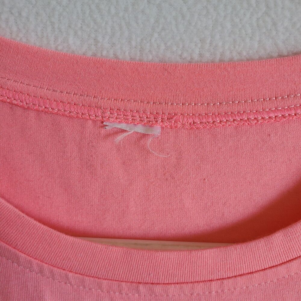 Dancing Queen Crop Top Womens Medium Pink Cut Off Shirt Short Sleeve Barbiecore - Picture 4 of 7